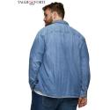 Jack & Jones camicia manica lunga taglie forti uomo 12143934 jeans - foto 3