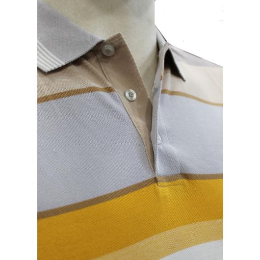 Re del Mare t-shirt  polo uomo taglie forti articolo 99.2130 beige - foto 1
