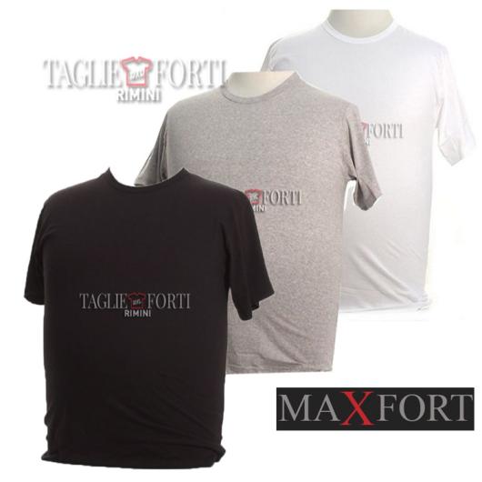 Maxfort t-shirt intimo girocollo cotone taglie forti uomo articolo 501 bianco - foto 5