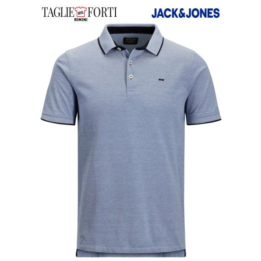 Jack & Jones polo taglie forti uomo maglietta articolo 12143859 azzurro - foto 1