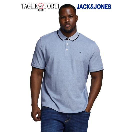 Jack & Jones polo taglie forti uomo maglietta articolo 12143859 azzurro