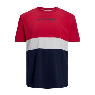 Jack & Jones T-shirt maglietta taglie forti uomo 12243653 rosso