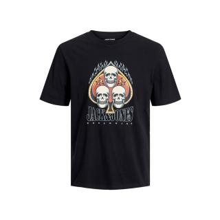 Jack & Jones T-shirt maglietta cotone taglie forti 12257509 nero