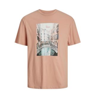 Jack & Jones T-shirt maglietta cotone taglie forti 12259477 salmone