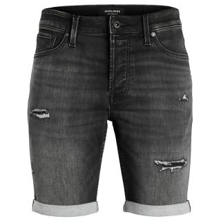 Jack & Jones bermuda pantalone corto uomo taglie forti 12253031 jeans nero