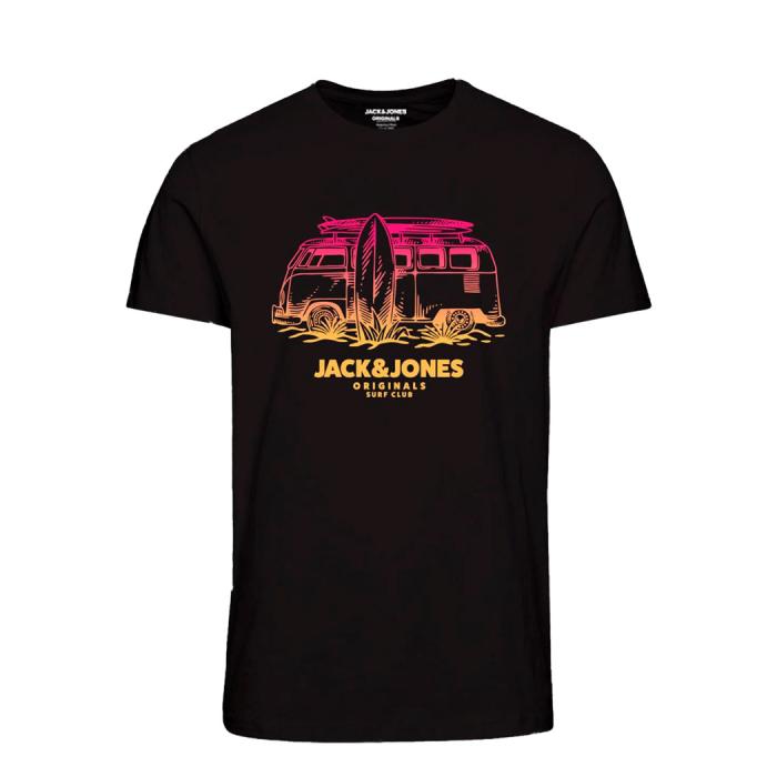 Jack & Jones T-shirt maglietta cotone taglie forti 12261521 nero
