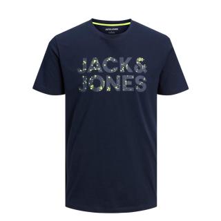Jack & Jones T-shirt maglietta cotone nero taglie forti 12225324 blu