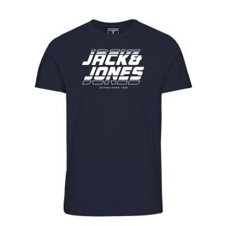 Jack & Jones T-shirt maglietta cotone nero taglie forti 12235432 blu