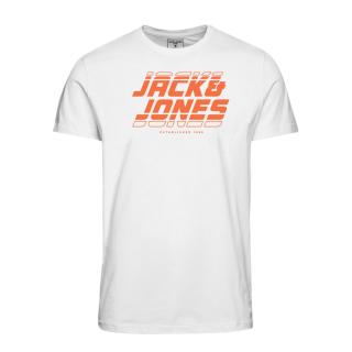Jack & Jones T-shirt maglietta cotone nero taglie forti 12235432 bianco