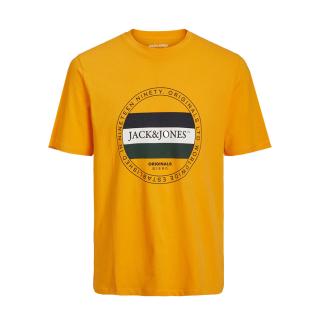 Jack & Jones T-shirt maglietta cotone nero taglie forti 12235554 arancione