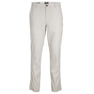 Jack & Jones pantalone taglie forti uomo cotone/lino 12235774 grigio chiaro