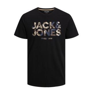 Jack & Jones T-shirt maglietta taglie forti uomo 12245450 nero