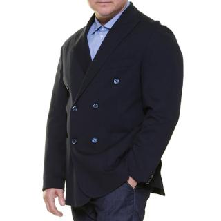 Maxfort giacca doppio petto elasticizzata uomo taglie forti 24010 blu
