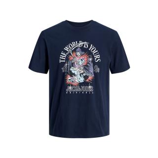 Jack & Jones T-shirt maglietta cotone taglie forti 12257509 blu