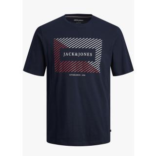 Jack & Jones T-shirt maglietta cotone blu taglie forti 12254891 blu