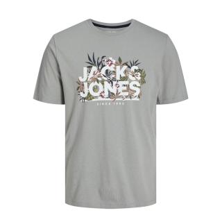 Jack & Jones T-shirt maglietta cotone blu taglie forti 12251041 grigio