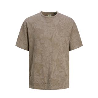 Jack & Jones T-shirt maglietta cotone taglie forti 12257597 fango