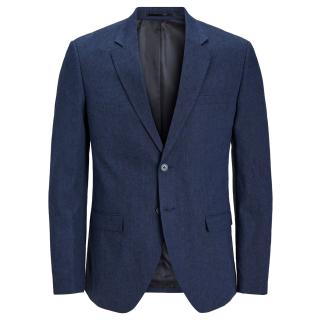 Jack & Jones giacca uomo cotone-lino taglie forti 12257423 blu