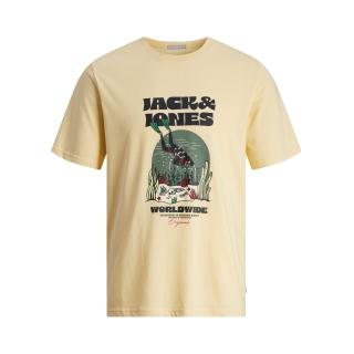 Jack & Jones T-shirt maglietta cotone taglie forti 12261542 giallo