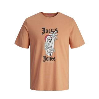 Jack & Jones T-shirt maglietta cotone taglie forti 12261542 salmone