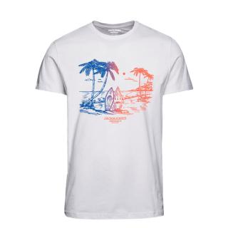 Jack & Jones T-shirt maglietta cotone taglie forti 12261521 bianco