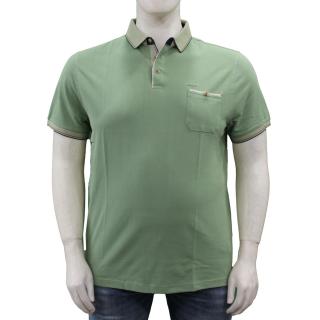 Re del Mare t-shirt polo cotone taglie forti uomo 99.4118 verde