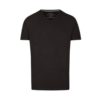 Kitaro T-shirt scollo a V intimo taglie forti  articolo 68143 nero
