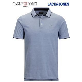 Jack & Jones polo taglie forti uomo maglietta 12143859 azzurro