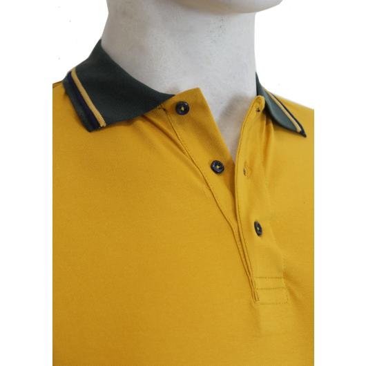 Maxfort Polo manica corta taglie forti uomo maglietta articolo 35666 giallo - foto 1