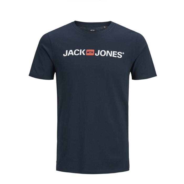 Jack & Jones T-shirt maglietta cotone blu taglie forti 12184987 blu