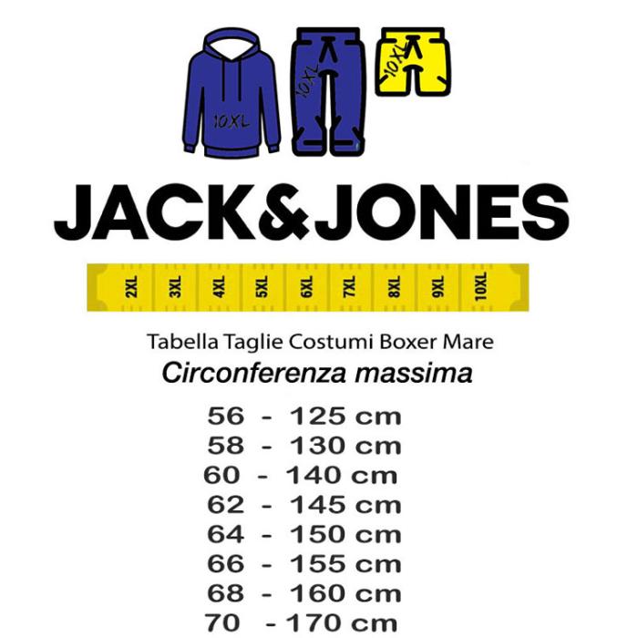 Jack & Jones pantalone tuta uomo felpato taglie forti  articolo 12187886 blu - foto 3