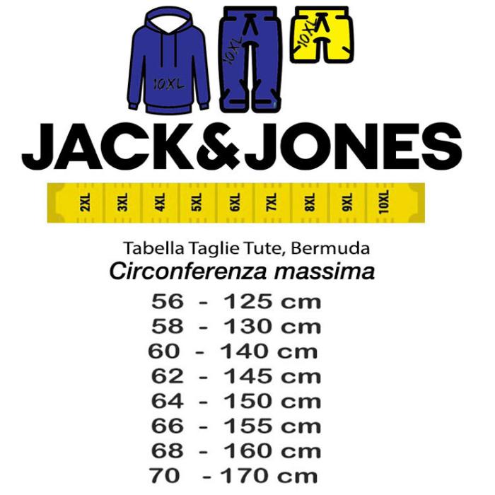 Jack & Jones pantalone tuta uomo garzato taglie forti 12209984 - foto 7