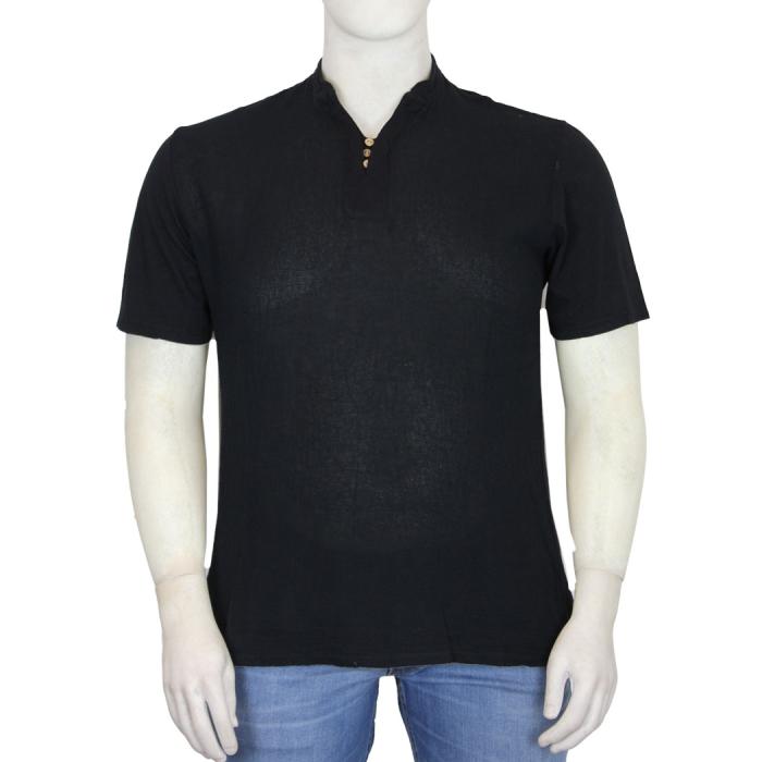 Maxfort  t.shirt maglietta taglie forti uomo 35622 nero