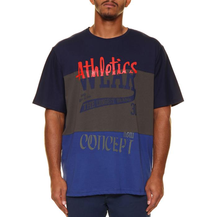 Maxfort t-shirt maglietta taglie forti uomo 35430 blu