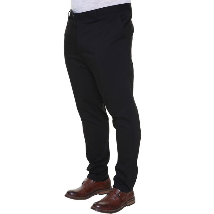 Maxfort  pantalone elegante taglie forti uomo 22600 nero - foto 3