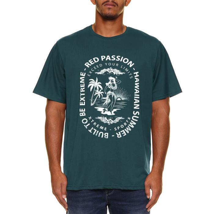 Maxfort t-shirt maglietta taglie forti uomo 35429 verde