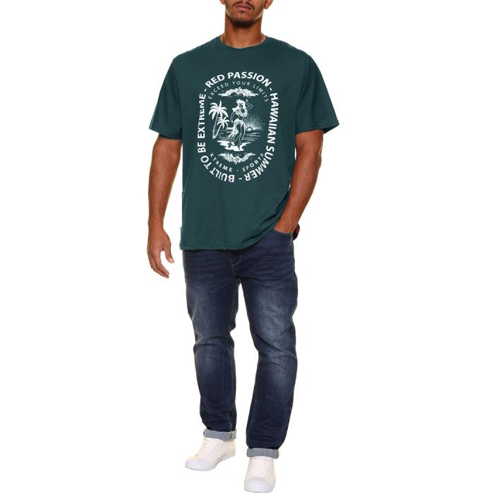 Maxfort t-shirt maglietta taglie forti uomo 35429 verde - foto 3