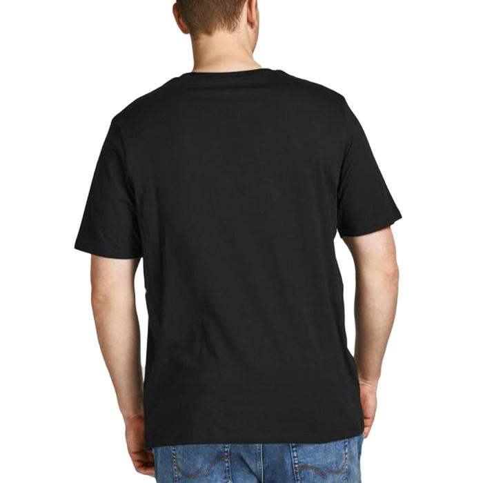 Jack & Jones T-shirt maglietta taglie forti uomo 12184987 nero - foto 4