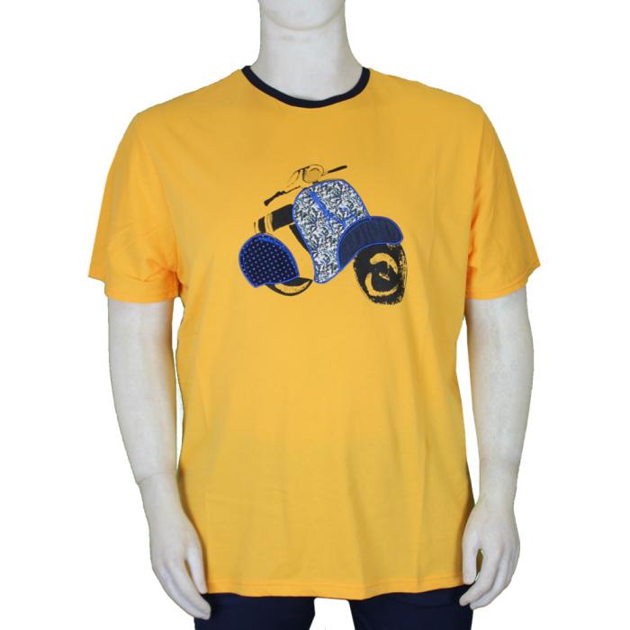 Maxfort t-shirt maglietta taglie forti uomo 35437 giallo