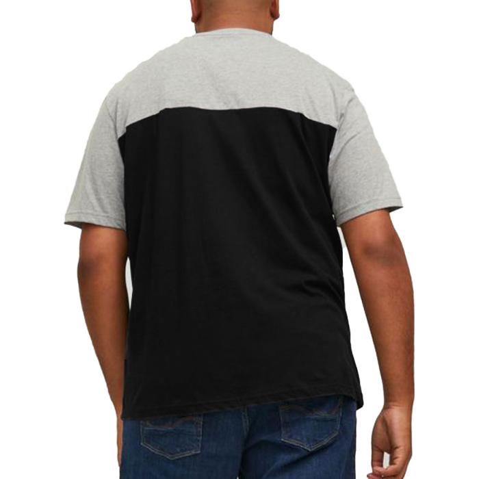 Jack & Jones t-shirt uomo taglie forti uomo articolo 12211261 nero/grigio - foto 1