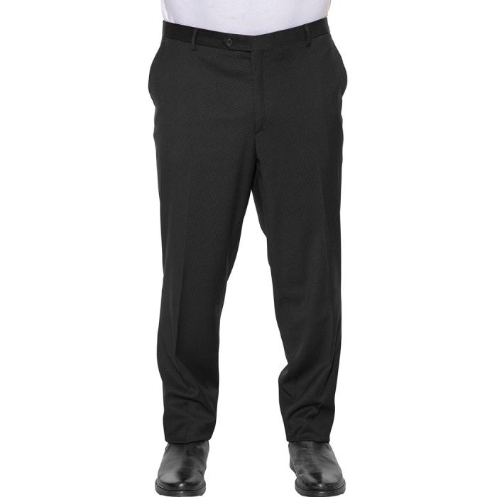 Maxfort  pantalone elegante taglie forti uomo 23071 nero - foto 1