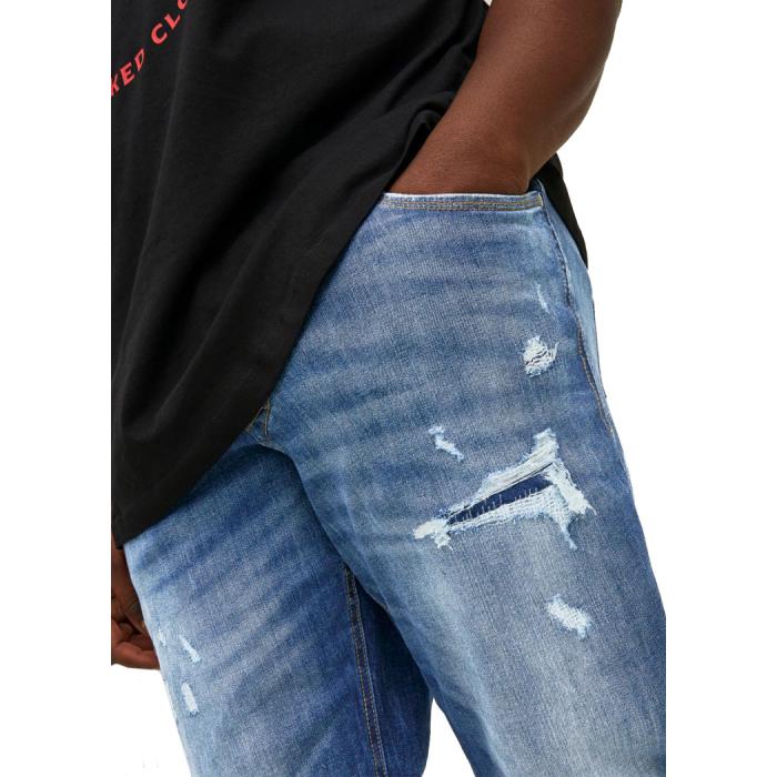 Jack & Jones jeans elasticizzato taglie forti uomo 12222365 - foto 2