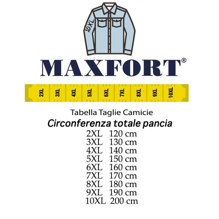 Maxfort camicia cotone taglie forti uomo 2302110 azzurro - foto 2