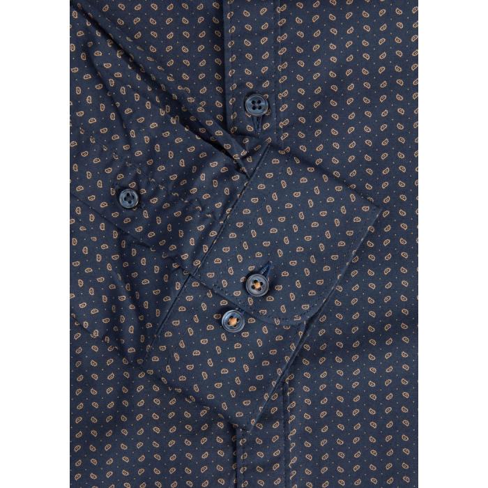 Jack & Jones camicia cotone elasticizzato taglie forti uomo 12227161 blu - foto 3