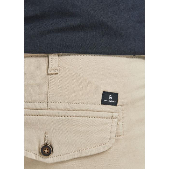 Jack & Jones pantalone tasconi leggero taglie forti uomo 12199184 beige - foto 4