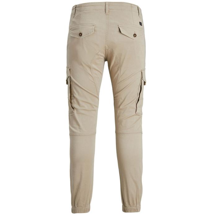Jack & Jones pantalone tasconi leggero taglie forti uomo 12199184 beige - foto 5