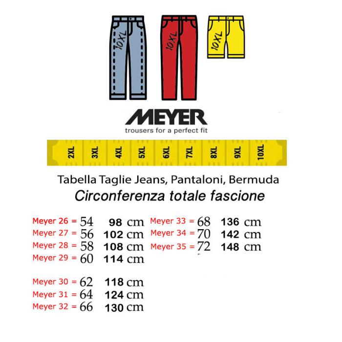 Meyer  jeans elasticizzato leggero taglie forti uomo dubai blu - foto 3