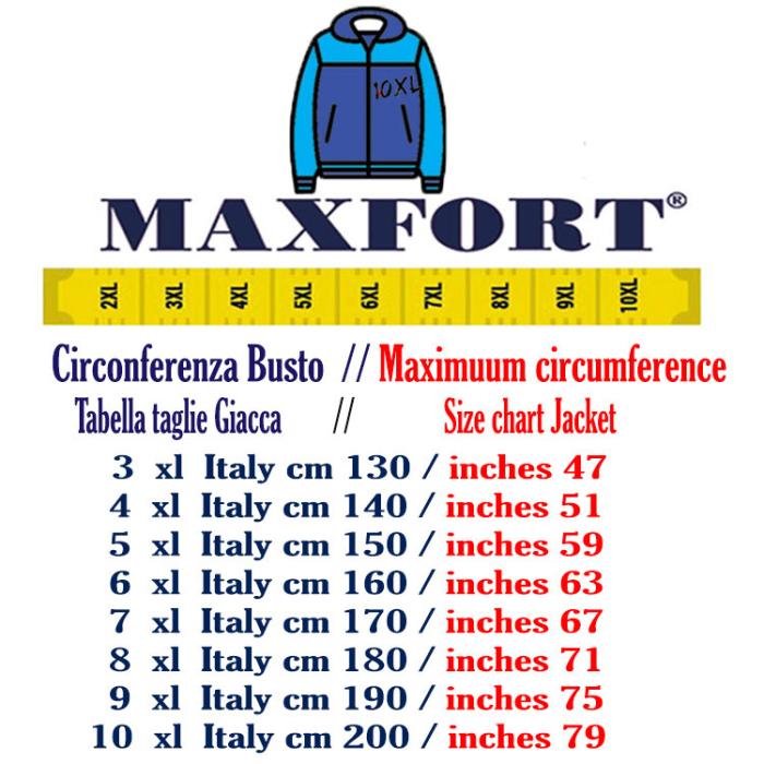 Maxfort giubbotto giacchetto taglie forti uomo 23306 blu - foto 4