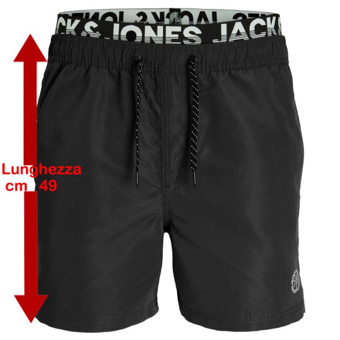 Jack & Jones costume boxer mare taglie forti uomo 12237563 nero - foto 2