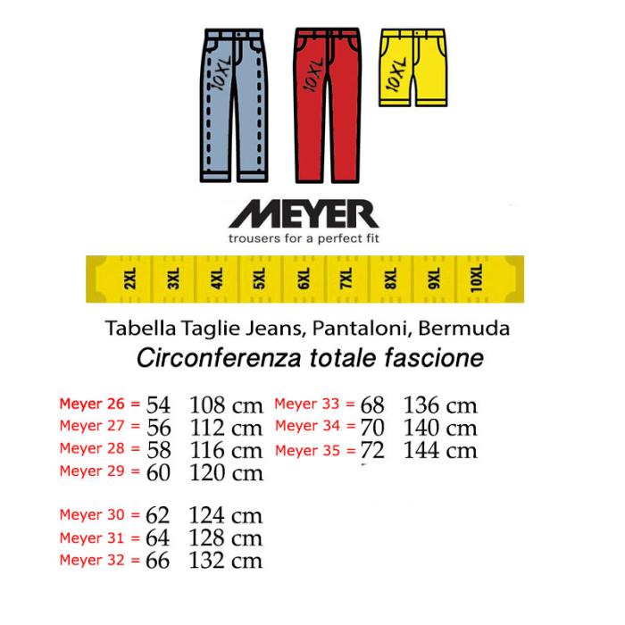 Meyer pantalone cotone taglie forti uomo Oslo 5054 fango - foto 3